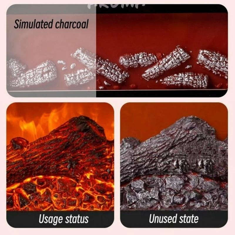Fireplace Flame Aromatherapy Air Humidifier USB Colorful Night Light Essential Oil Diffuser 200ml