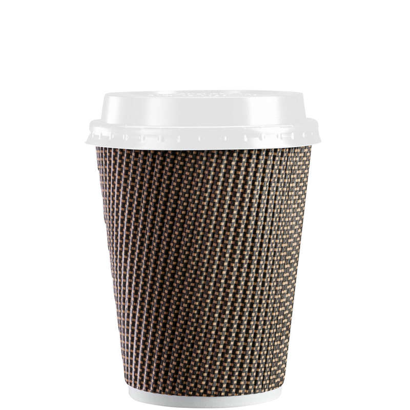 Disposable Paper Coffee Cups with Lid 6pc