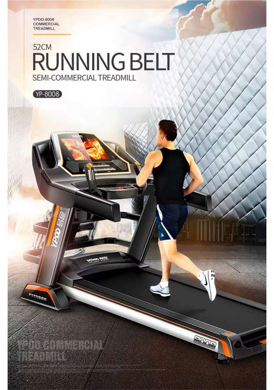 Pro-Sportz 8008 (F88) Semi-Commercial Folding Treadmill  3.5HP Motor, 7 HD TFT Screen, Auto...