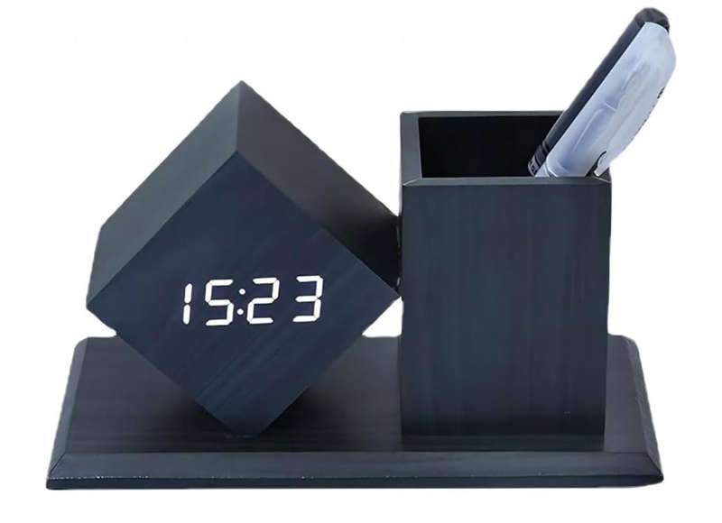 MTech Alarm Clock With Digital Temperature Sensor