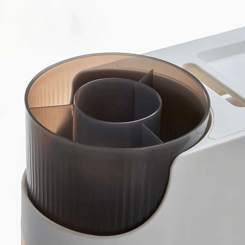 Rolling Narrow Storage Cabinet for Bedroom Kitchen Small Space, Gap Floor Cabinets with Clear Dra...