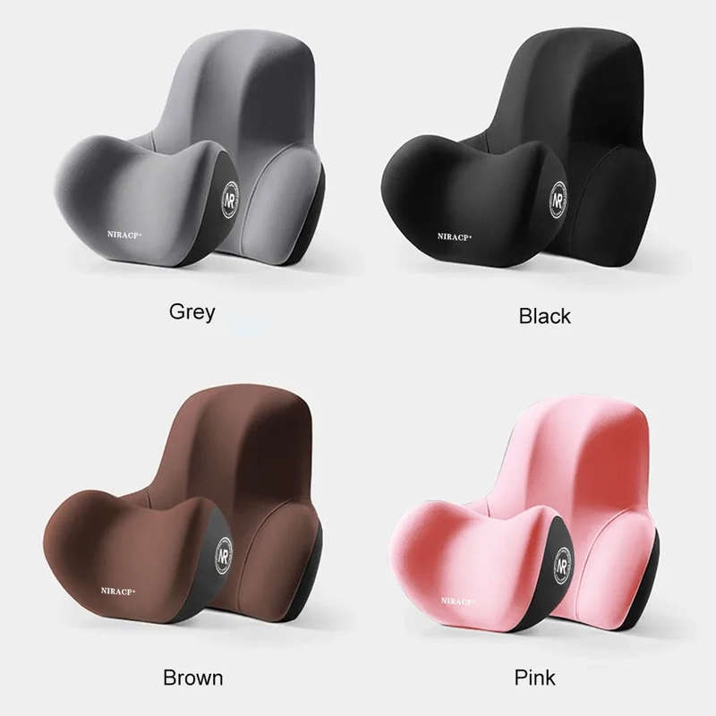 Car Memory Foam Pillow Headrest Neck Pillow Cervical Lumbar Support Back Pad Back Pillow Auto Int...