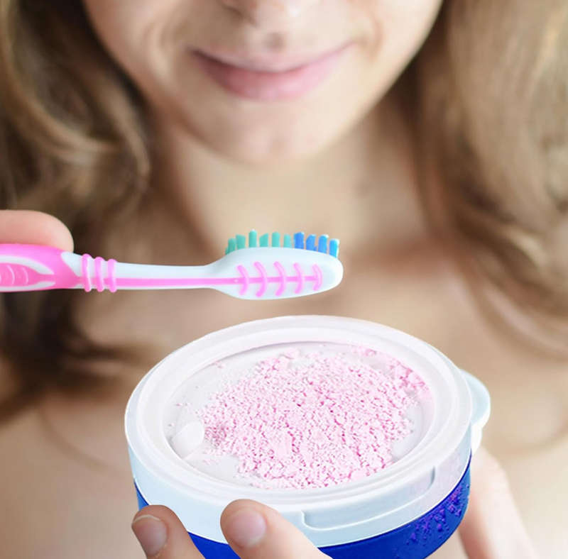 Natural Tooth Powder,Mouth Odor Removing Portable Tooth Powder - Teeth Cleaning Necessities for F...