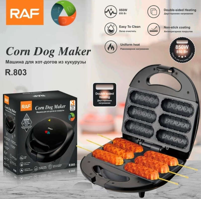 Electric hot dog waffle maker pan home easy to clean non stick waffle maker hot dog maker 850watt