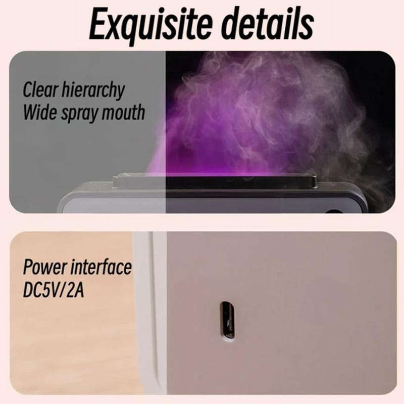 Fireplace Flame Aromatherapy Air Humidifier USB Colorful Night Light Essential Oil Diffuser 200ml