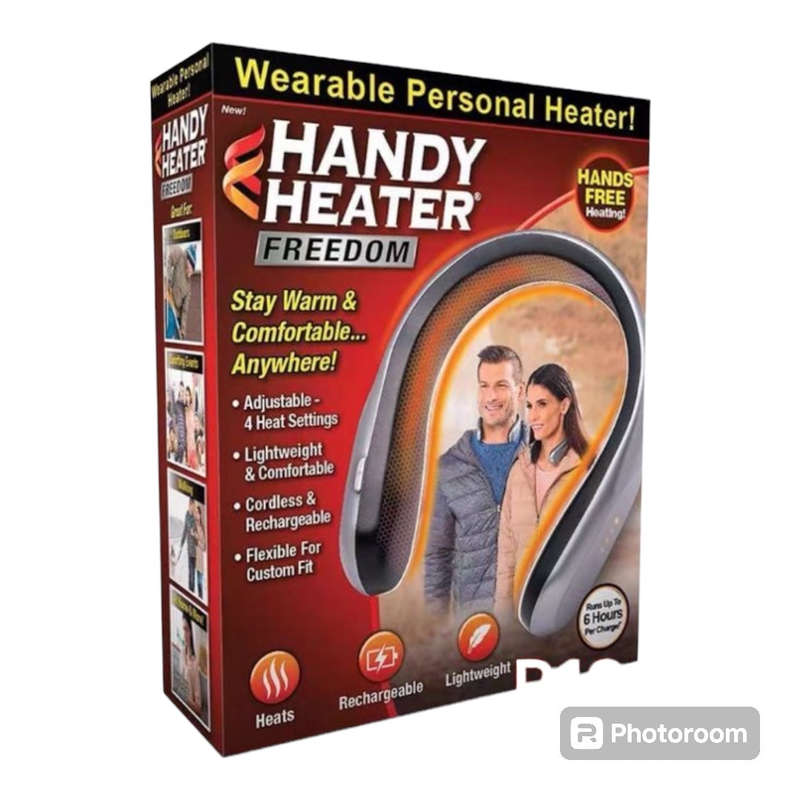 Handy Heater Neck Warmer Rechargeable - Wearable Neck Heater for Cold Winters, 4 Heat Comfort-Hea...