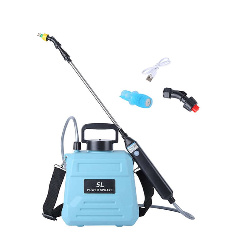 Electric Garden Sprayer Battery Powered Automatic Garden Plant Mister Rechargeable 5L