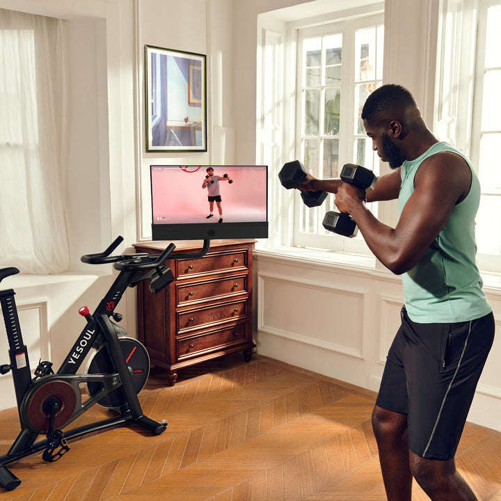 Yesoul Xiaomi G1M Plus Smart Spin Bike Inc 21.5inch TFT Touchscreen, Yesoul App Via Mobile