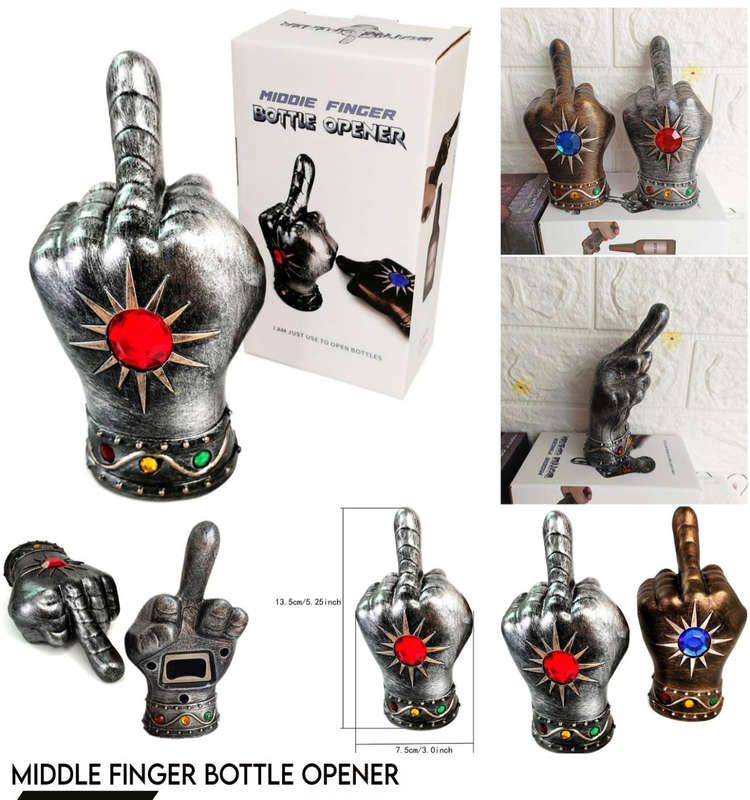 Fist Bottle Opener Creative Beer Bottle Opener Middle Finger Bottle Openers Stone Beer Gifts Open...
