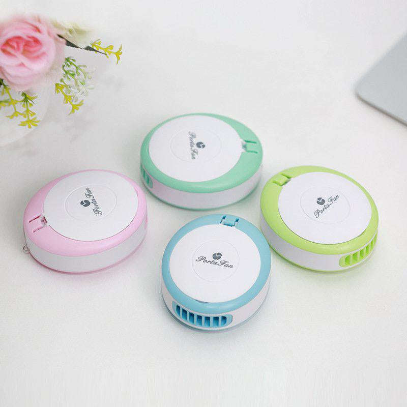 Creative USB mirror fan mini portable makeup mirror palm fan leafless air conditioning fan