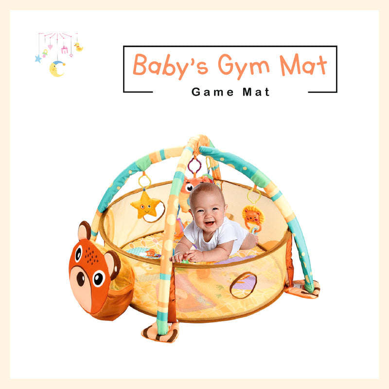 Cartoon bear baby infant activity play gym mat