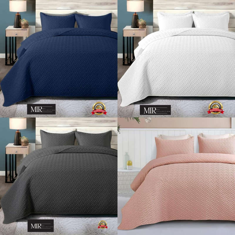 Miraal Collection Bedspread Set 5pc- Vibrant Colour Options