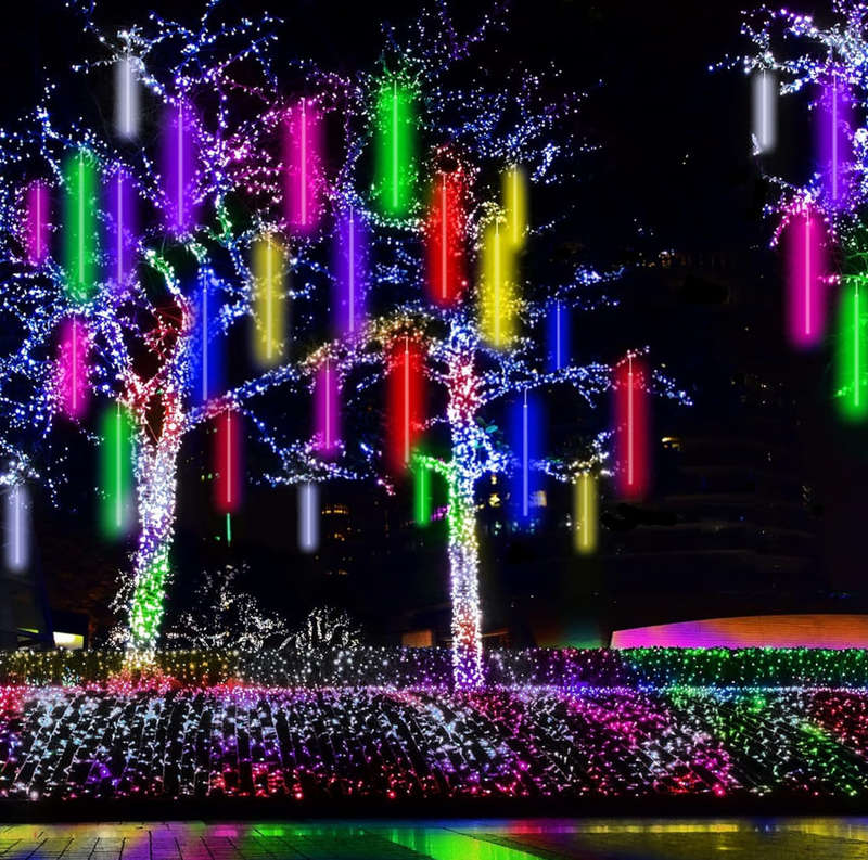 Christmas LED Meteor Shower Rain Light, 80cm 8 Tubes SMD LED Snow Fall Lighting Snow Lights Casca...