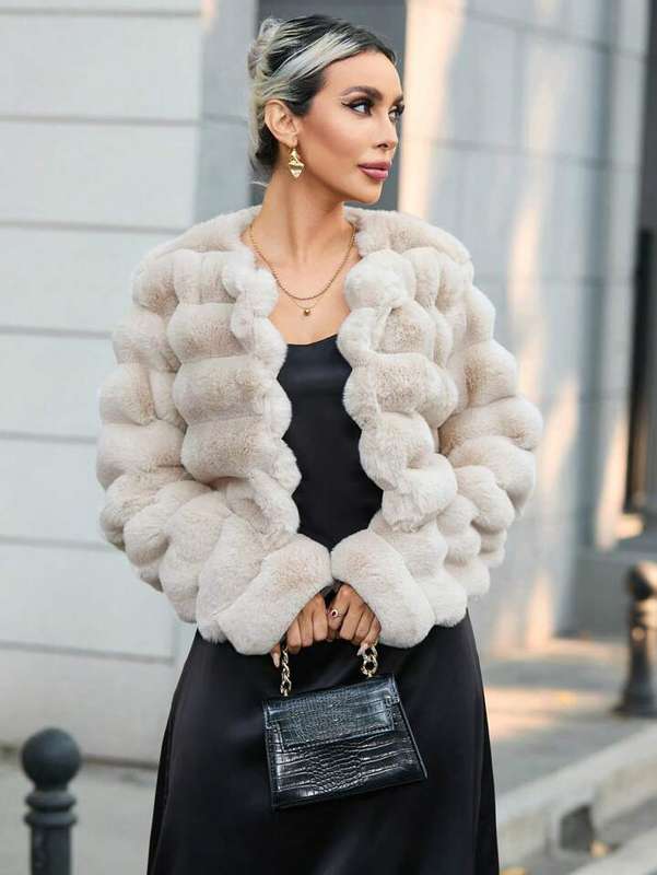 Fuax Fur Coat Jacket Female Winter Artificial Mink Fur Warm Coats High Quality Stylish and Comfor...