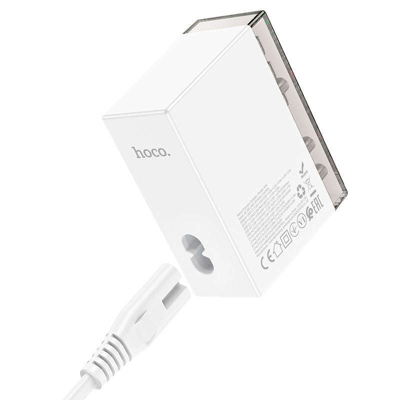 Network Charging Station Hoco N36 Fuerza PD 3USB/3Type-C 65W (white)
