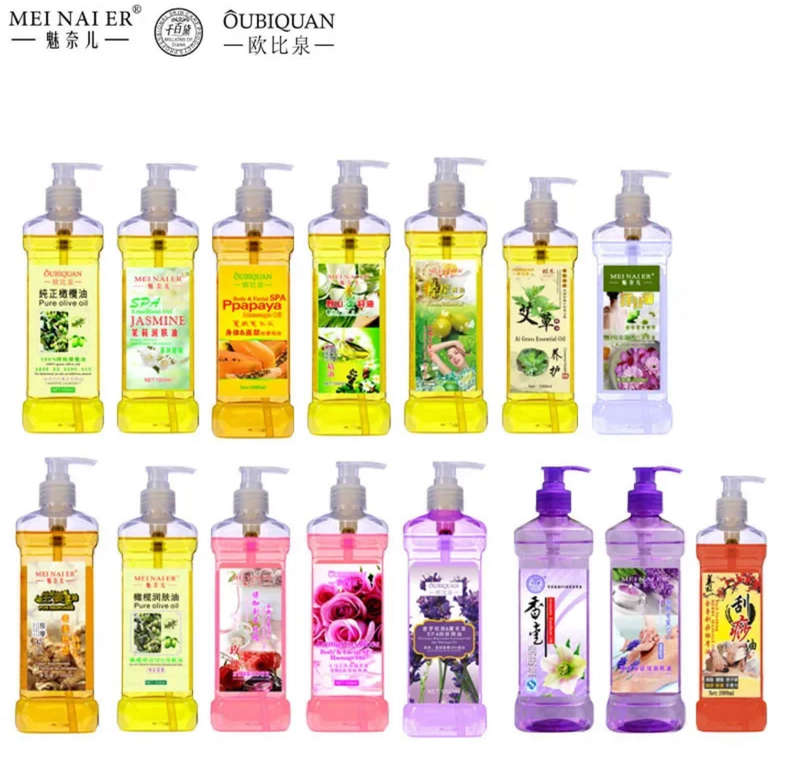 Facial Body Massage Essential Oil Moisturizing Vegetable Oil Open Back Scraping Massage Essential...