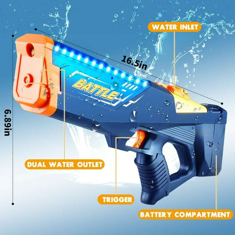 Electric Water Gun for Kids, 32 FT Long Range Powerful Squirt Gun