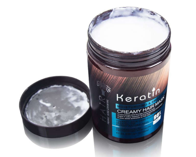 Keratin Moisturizing & Smooth Cream Hair Mask-1000ml