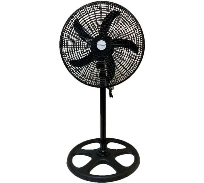 18'' Adjustable Pedestal Floor Fan set of 2 B 300 mm 5 Blade Pedestal Fan (Black, Pack of 2