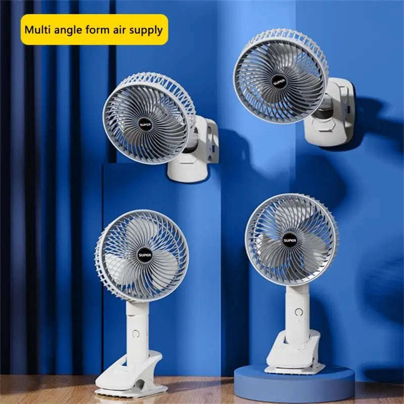 Desktop Fan - Usb Charging Usb Charging Clip Three Speed Regulation Wall Mounted Fan Small Applia...