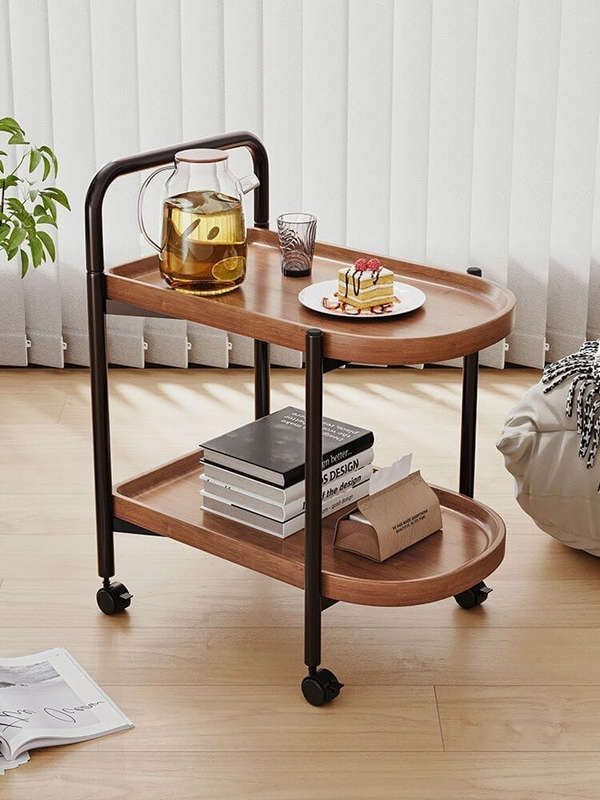 Storage Trolley Cart Removable Side Table with Wheels Multifunctional Storage Organizer for Kitch...
