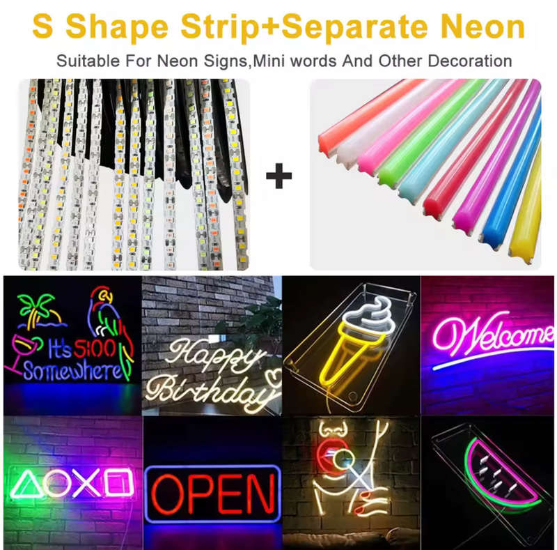 LED Bendable S TYPE Led Strip Light - 60led/m IP20,12volt 5M Reel