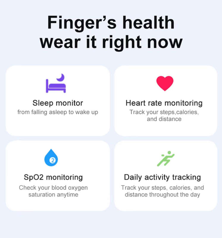 SENBONO Smart Health Ring R03 With Blood Oxygen Heart Rate Sleep Tracking Wearable Electronic Sma...