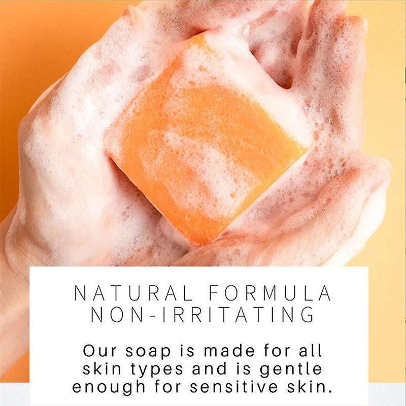 Turmeric Soap Face Cleansing Anti Acne Skin Brighten Remove Pimples Dark Spot Lightening Handmade...