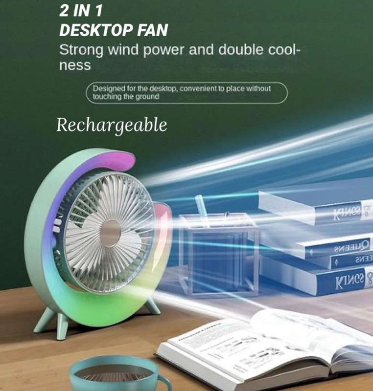 Fan Desktop Rechargeable 2:1