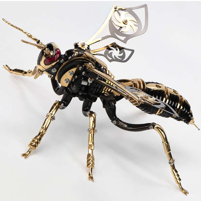 MTech 3D Metal Puzzles, Mechanical Wasp Assembly Model Kit DIY Building Blocks ST/ST For Adults