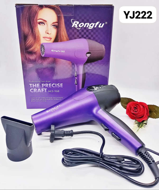 Rongfu Professional Studio Hair Dryer - Purple 2800w