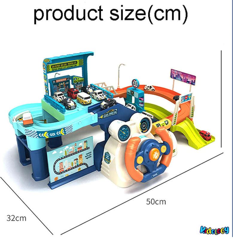 Car Race Tracks Toy | Car Adventure Toy Parking Building Toys with Music for Kids | Playset City ...