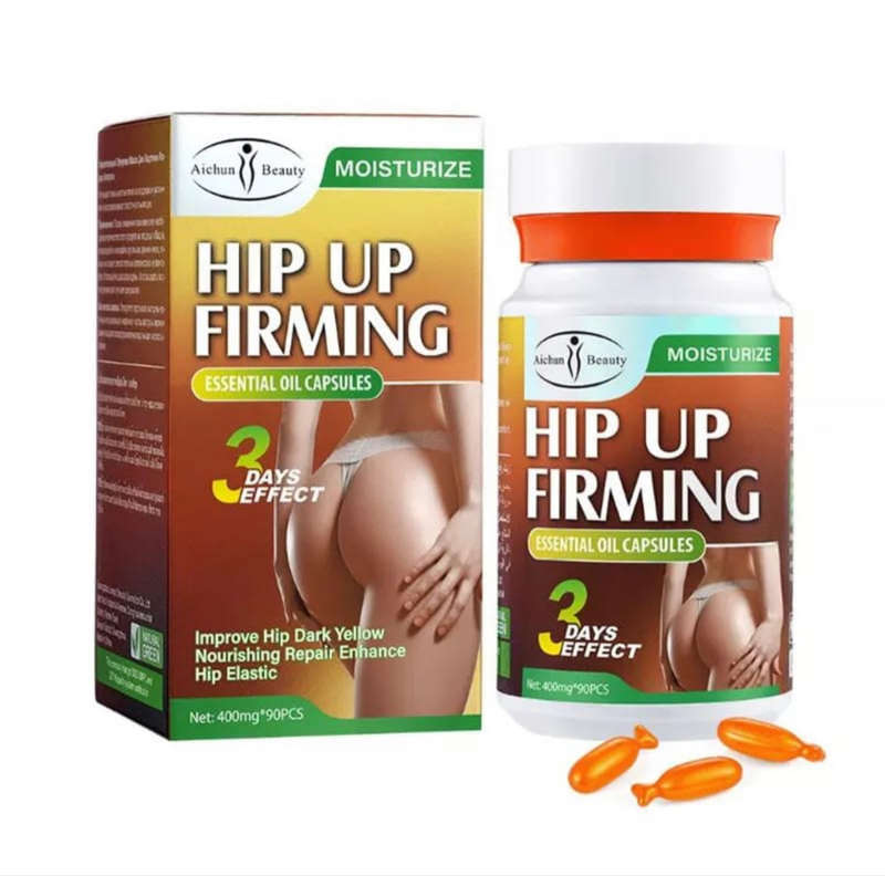 Butt massage oil Capsules Sexy Hip curve Firming Plump Butt enhancer Hip care 90 Capsules