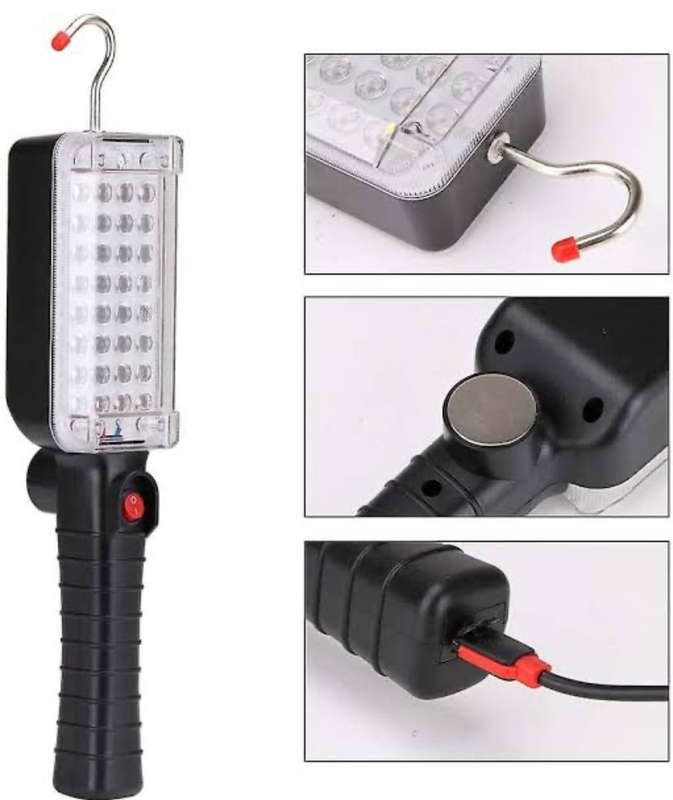Portable USB Rechargeable COB LED Flashlight Torch Lantern Work Light Night Light Camping Lamp