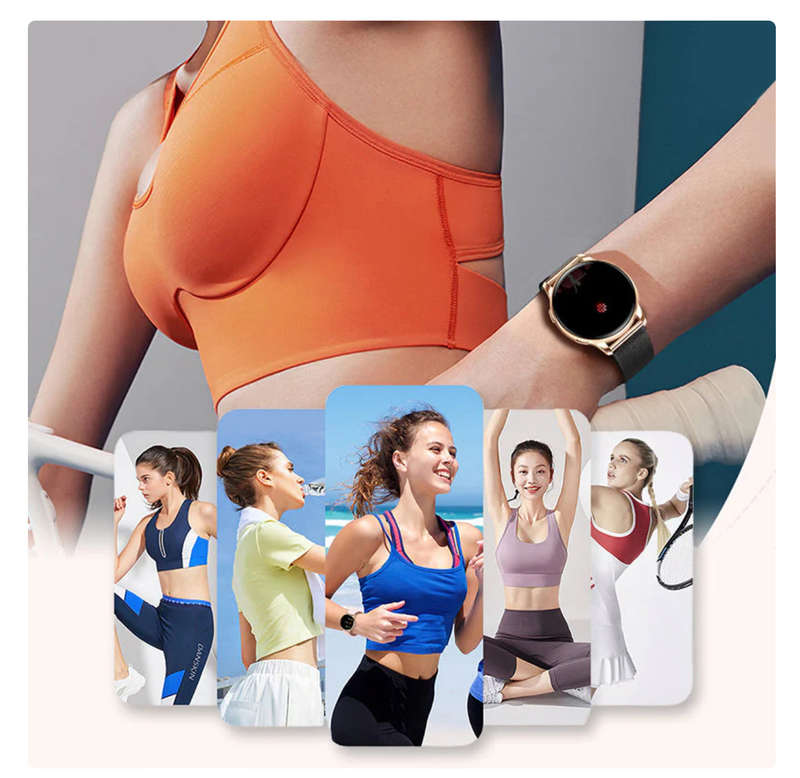 Smart Watch with HD Display, Bluetooth Call, Heart & Sleep Monitor, IP68 Waterproof, Android/iOS