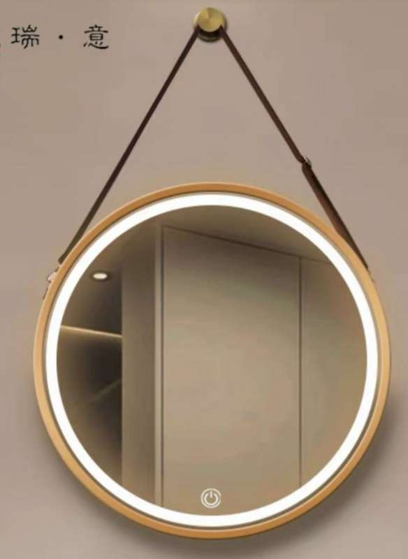 Modern Round Illuminated LED Mirror Touch Sensor With Strap 60cm - Various Options