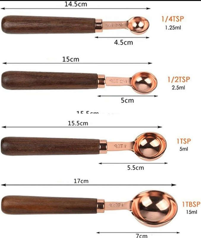 Stainless Steel Measuring Spoons Set 4pc