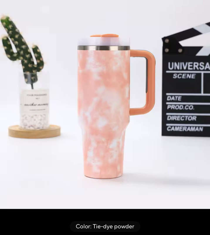 M-Home 1200ml Stainless Steel Thermal Bottle Cup with Handle, Lid &amp; Reusable Straw  Leakpr...