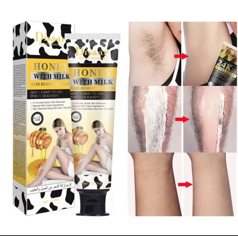 Hair Removal Cream 24k Gold Collagen Argan Oil