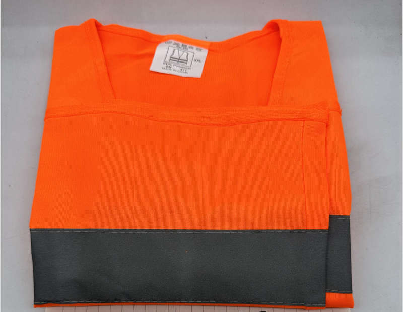 LIME REFLECTIVE ZIP 100gsm VEST SLEEVELESS  SOLID MESH  ID POUCH - LIME & ORANGE