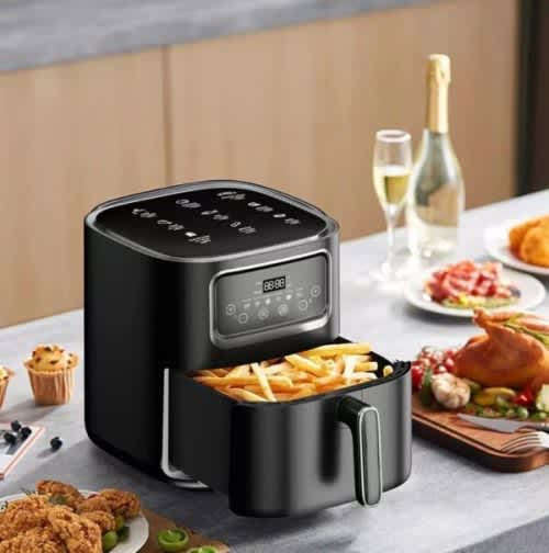 Silvercrest 10L Air Fryer 2400W 8 Smart Menu 360 Heating, Touch Display