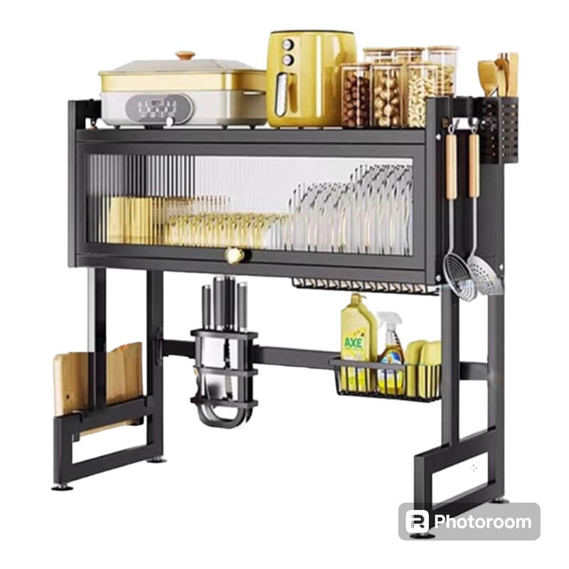 Over Sink Dish Drying Rack,3 Tier Kitchen Large Dish Drainer Stainless Steel Storage Counter, Org...