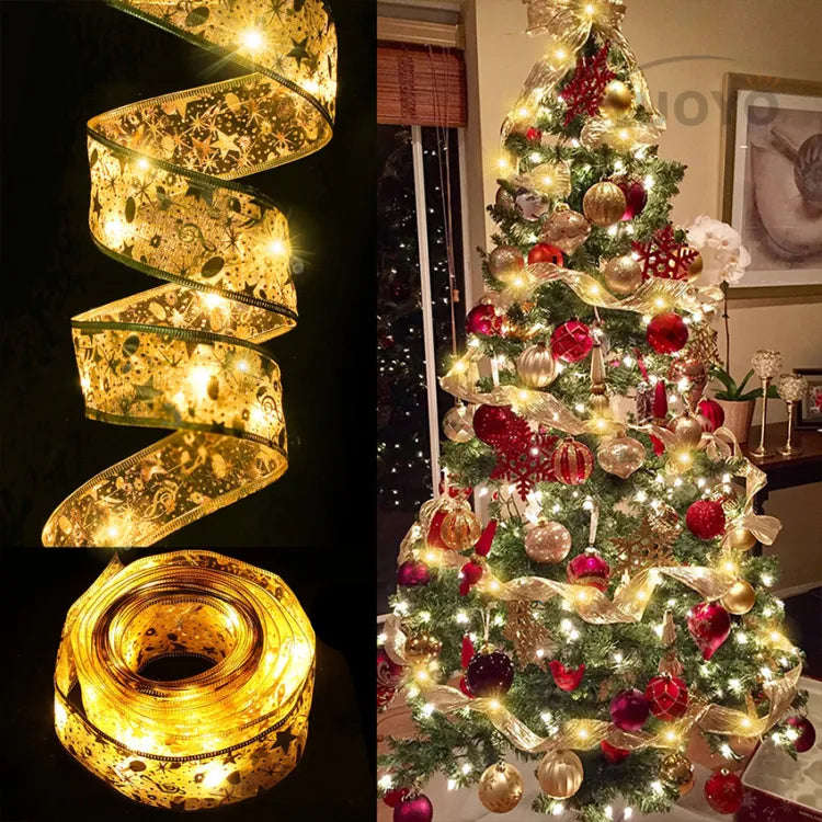 Christmas Fairy LightDecoration Light Christmas Tree Ornaments String Lights LED Ribbon Lights Ch...