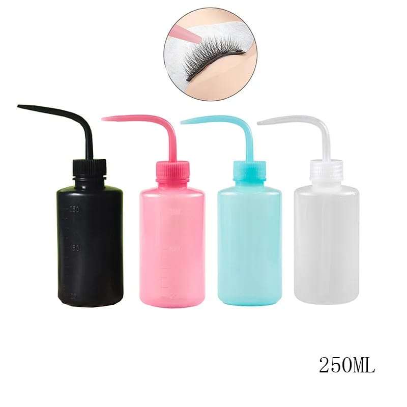 Eyelash Extension washing bottle 250ml available in 3 colours( Pink, Blue & Clear)