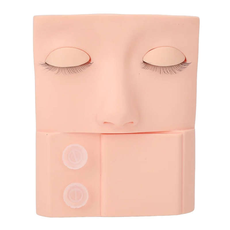 Half/Full Face Eyebrow Eye Makeup Practice Board Lip Blush Highlighter Skin Tattoo Make Up Traini...