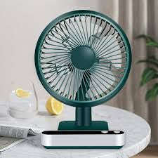 F702 Automatic Shaking Desktop Electric Fan with LED Display