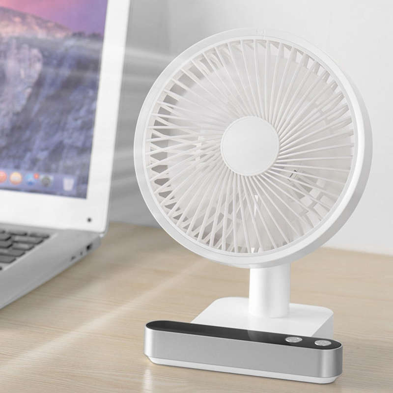 F702 Automatic Shaking Desktop Electric Fan with LED Display