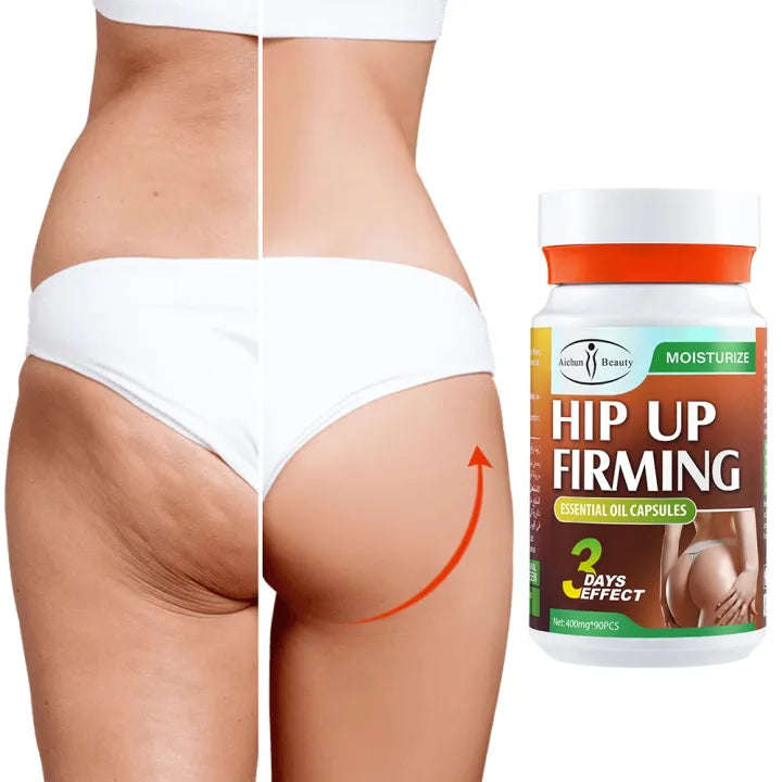 Butt massage oil Capsules Sexy Hip curve Firming Plump Butt enhancer Hip care 90 Capsules