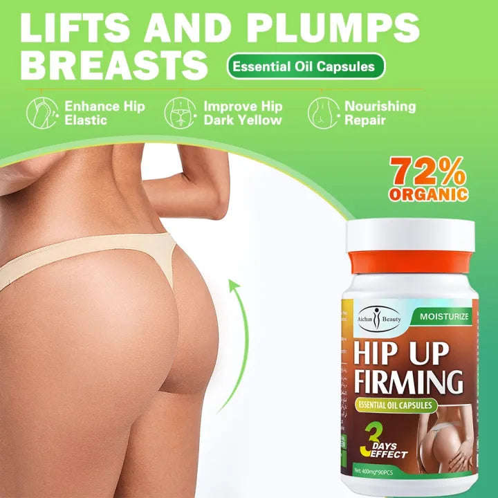 Butt massage oil Capsules Sexy Hip curve Firming Plump Butt enhancer Hip care 90 Capsules