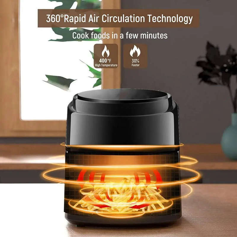 Air Fryer Digital Touch Screen Cooker Low Oil Timer Oven Frying Fryer Silvercrest 7.5L inc 2pc To...